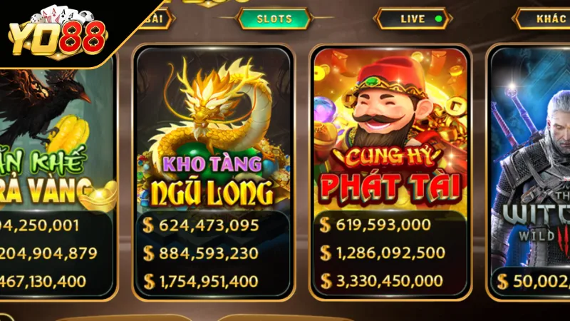 Những tựa game quay hũ YO88 hot nhất